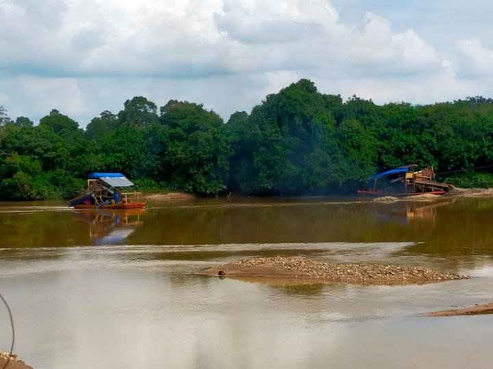 Waduh! Arena Latihan Pacu Jalur di Kuansing jadi Areal PETI